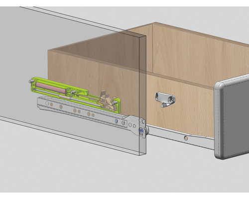 OPTIFIT soft-close mechanisme voor laden en uittrekelementen OPTIkult