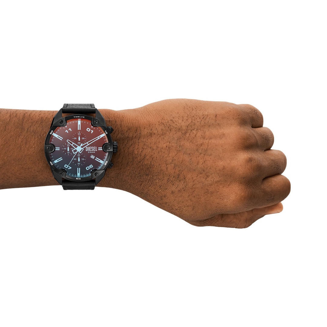 Diesel Spiked Chronograph Schwarz