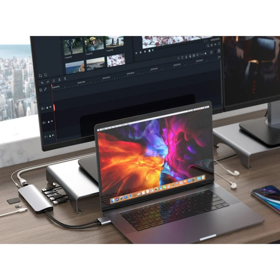 Hyper - HyperDrive VIPER 10-in-2, dual 4K60Hz HDMI for MacBook Pro/Air & any USB-C device, Ethernet, 3.5mm Audio Jack