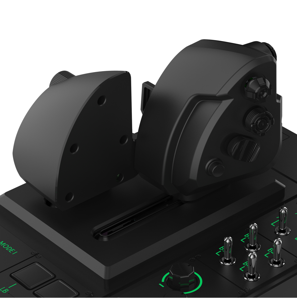 HORI - HORI HOTAS Flight Control System & Mount for PC (Windows 11/10) High-End Flight Stick & Throttle for PC Flight Sims