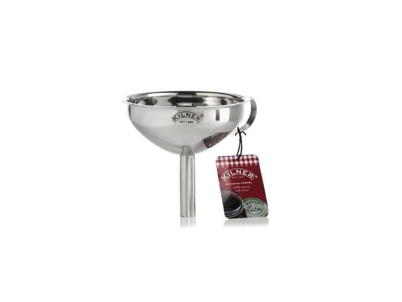 Kilner Trichter mit Sieb, 14 cm Silber Einfülltrichter
