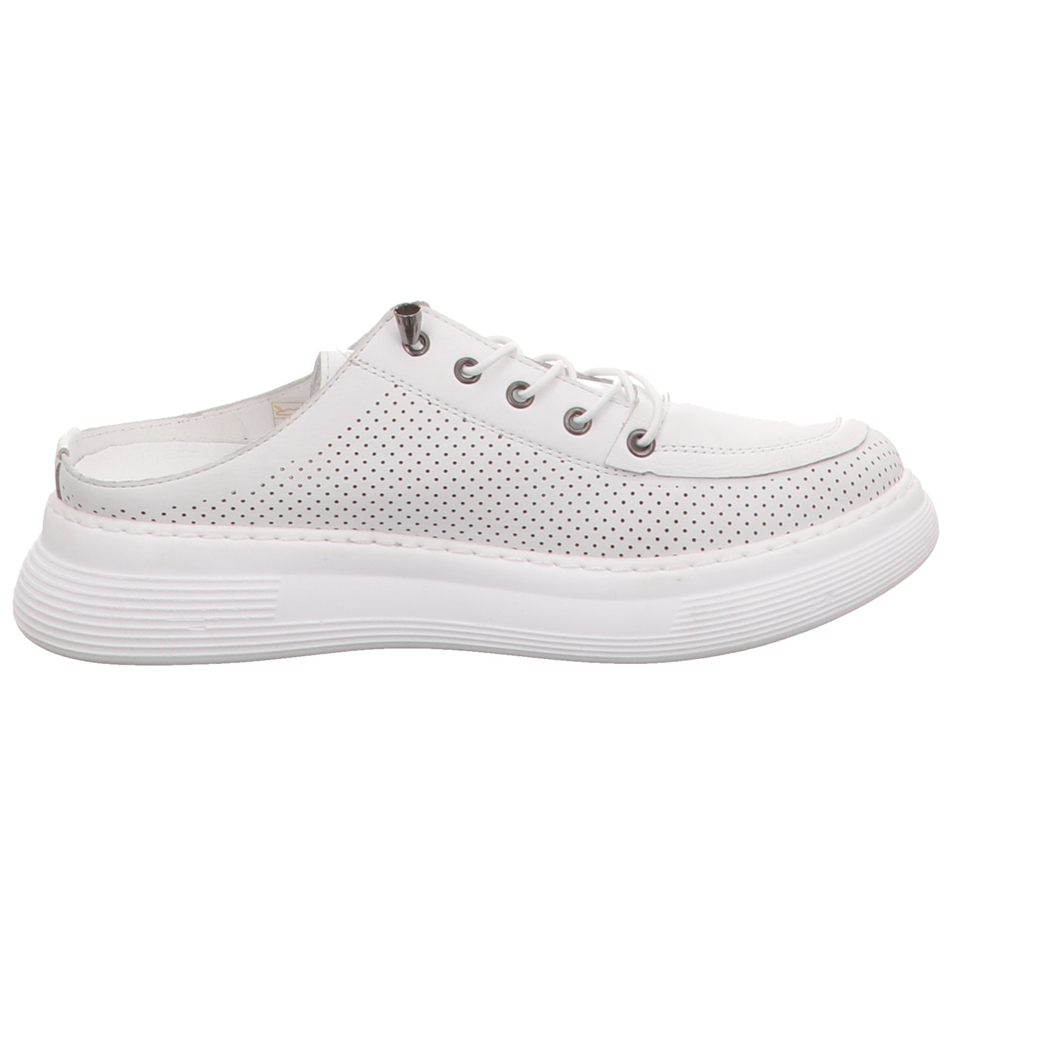 elbandi Pantolette weiß weiss/weiss kombi