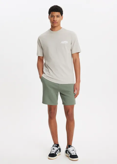 T-shirt met print merk zand (ZND.L)