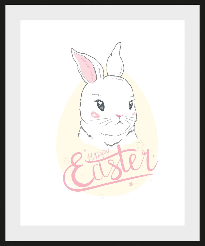 queence Bild »Abilou« Haustiere | Kunst | Ostern 1 Stk. tlg. 50x40, mit Rahmen
