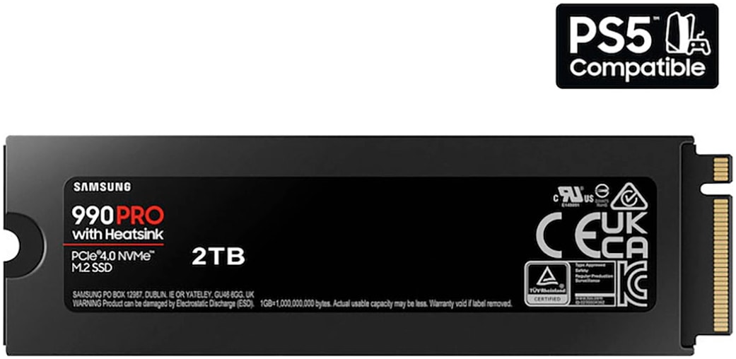 PlayStation 5 Konsolen-Set »Disk Edition (Slim) + Samsung 990 PRO Heatsink interne SSD 2TB« 1.000 GB 2 TB PlayStation®5