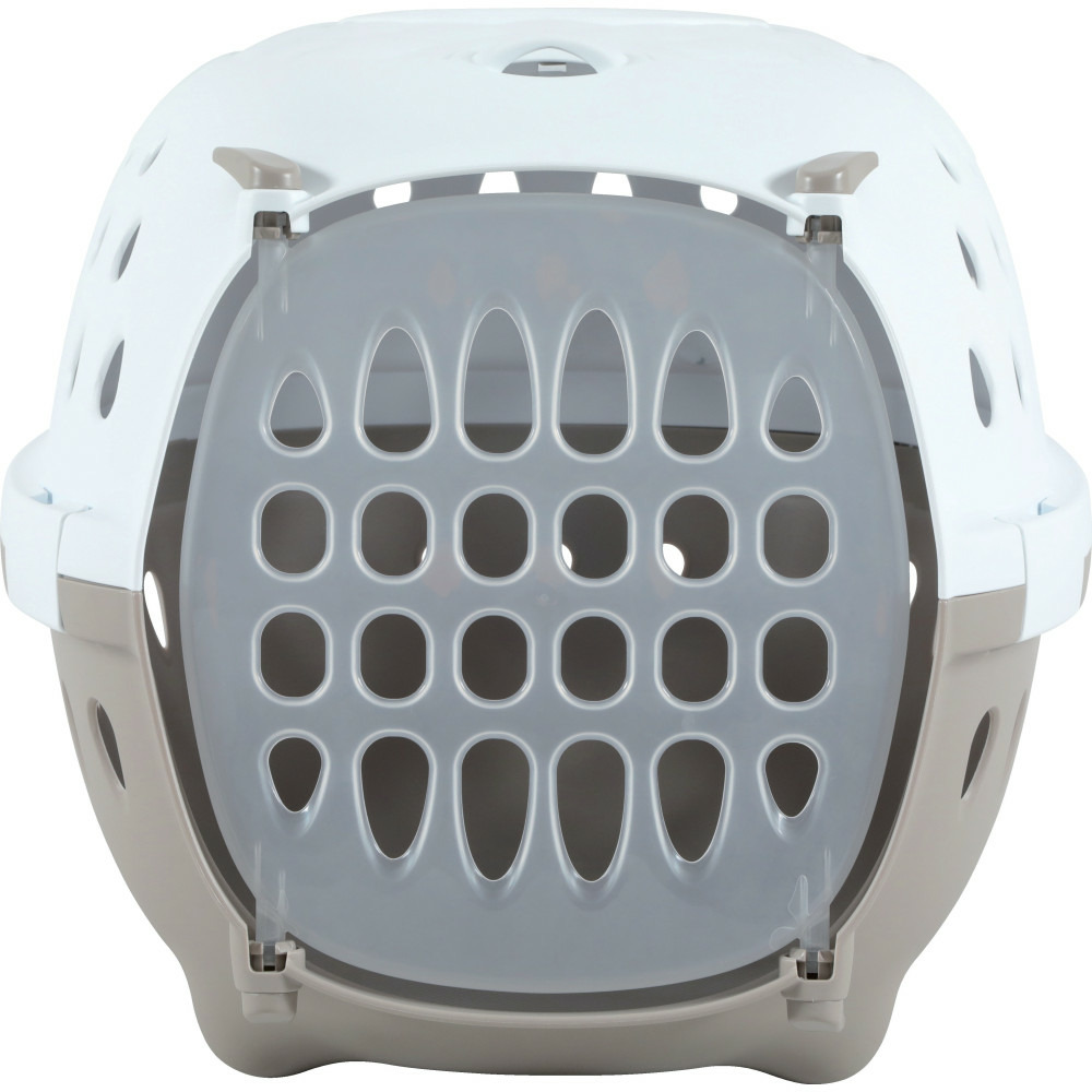 Cage de transport smart chic taupe max 6 kg pour petit chien et chat