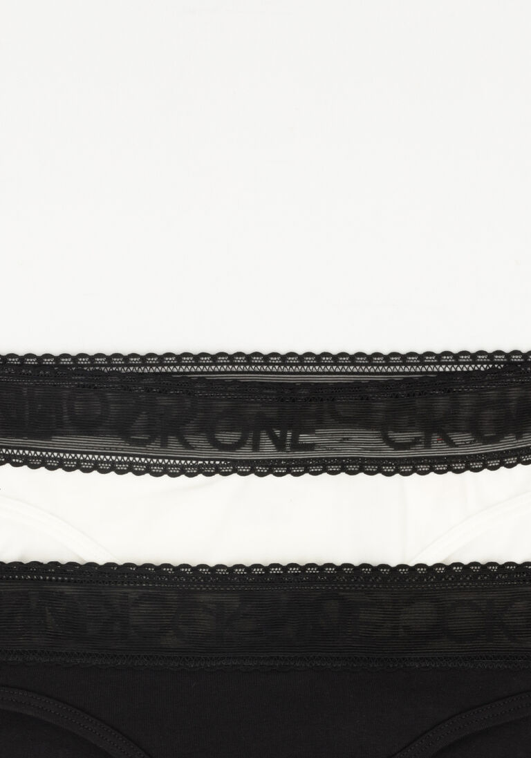 CALVIN KLEIN UNDERWEAR zwarte calvin klein underwear  2pk bikini-lace