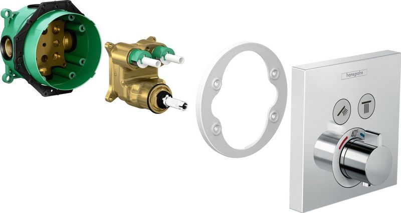 Hansgrohe - iBox Universal Inbouwdeel - Universeel - 3 Verloopringen G ¾ - G ½