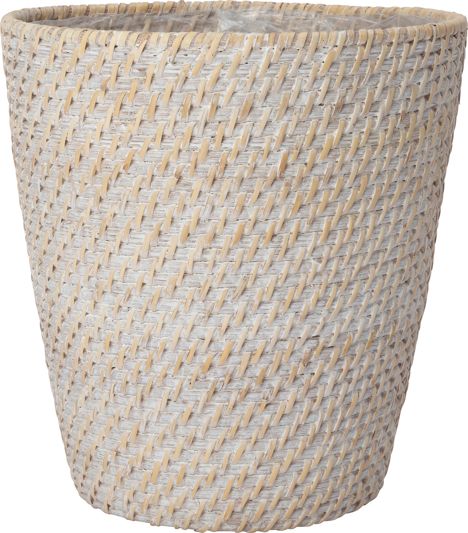 Intratuin plantenmand Sepp whitewash naturel D 28 H 30 cm