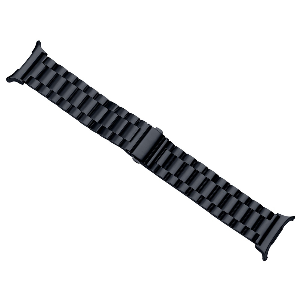 Samsung Galaxy Watch 8 (44mm) Edelstahl Armband mit Gliederunterteilung und Faltschliesse - Dunkelgrau