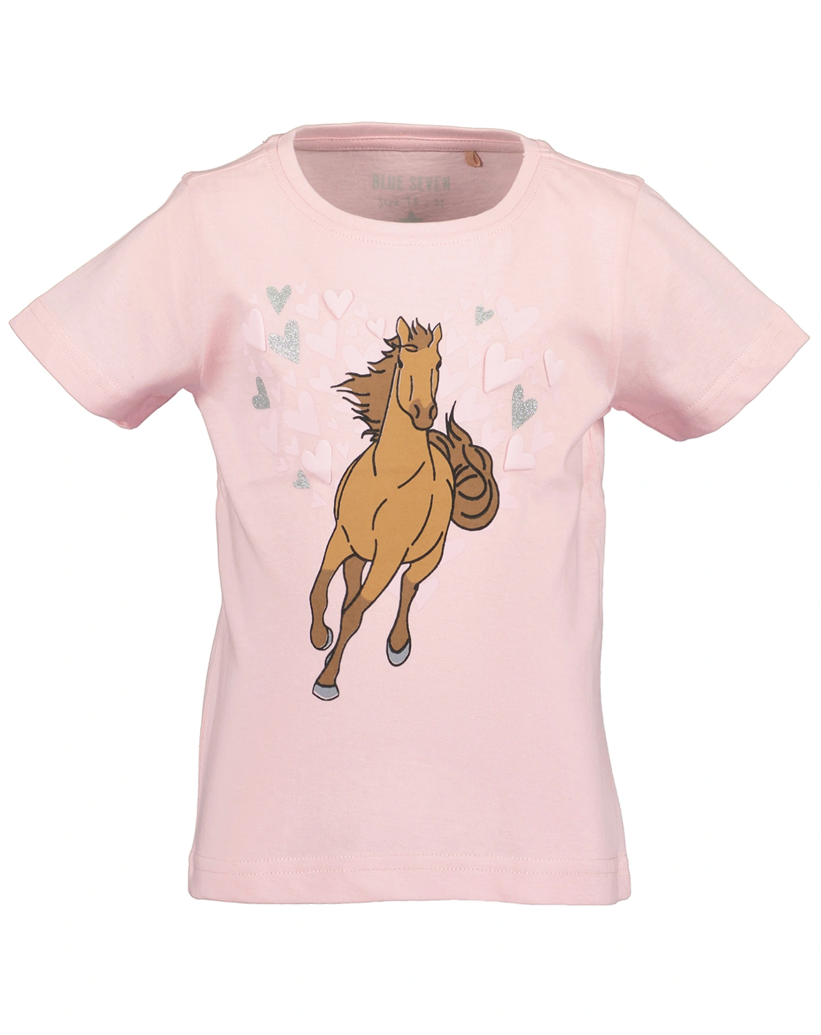 T-Shirt HORSE LOVE in rosa