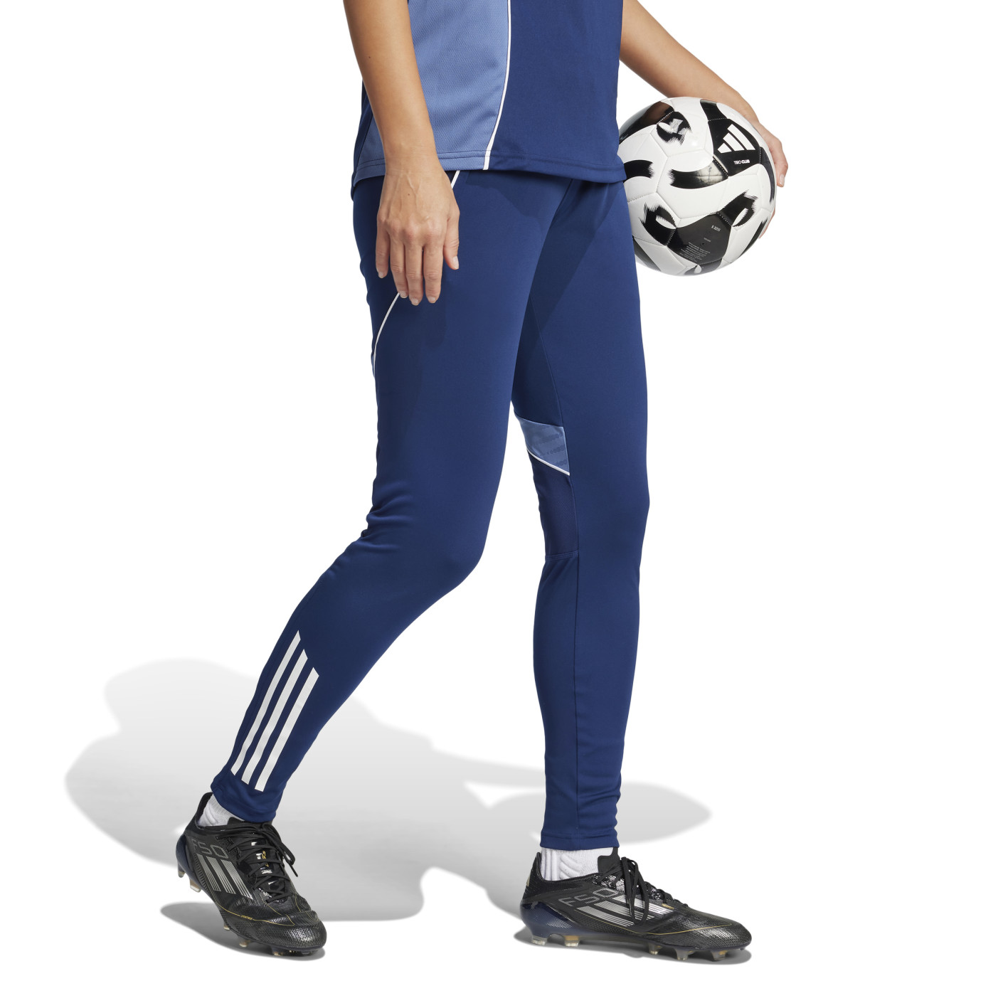 Adidas Tiro 25 Competition Trainingsbroek Dames Donkerblauw Lichtblauw Wit