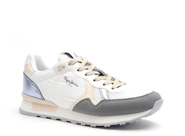 Pepe jeans basses femme britwday blanc