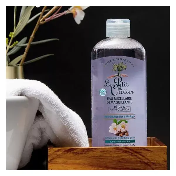 Água Micelar Detox e Antipoluição Le Petit Olivier 400ml