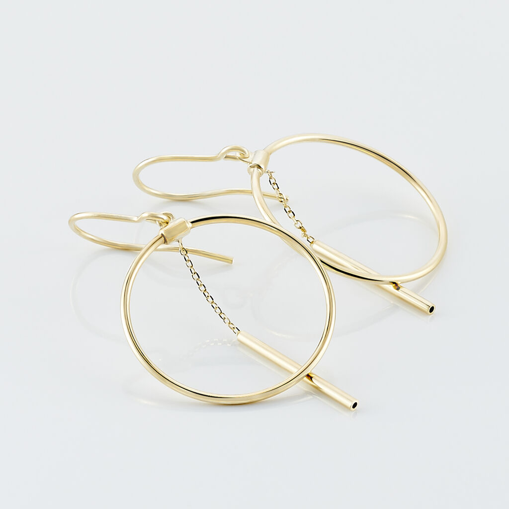 Boucles D'oreilles Pendantes Tila Or Jaune