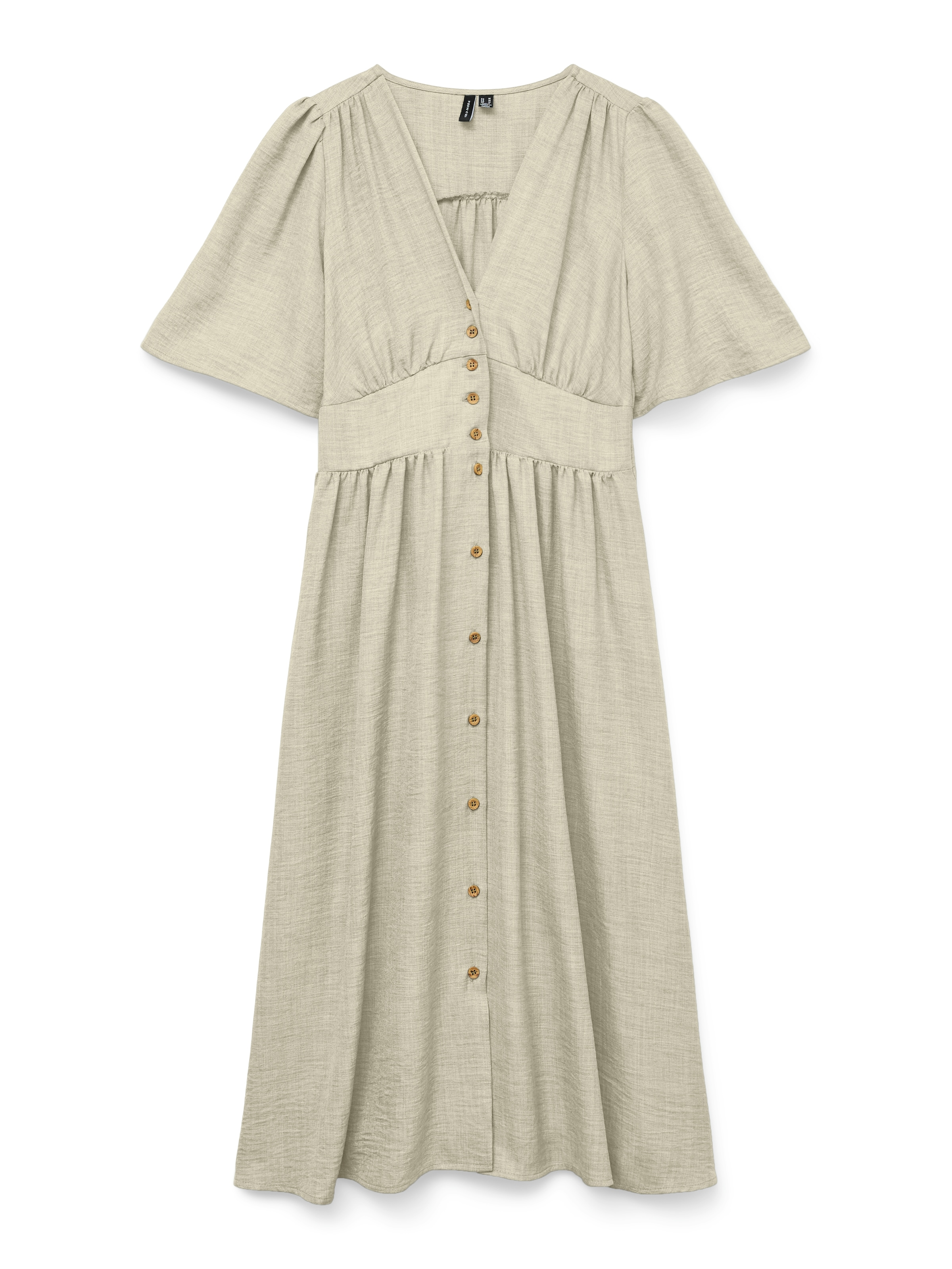 Vero Moda Midikleid »VMMELANEY 2/4 BLK DRESS WVN NOOS« Sommerkleid,