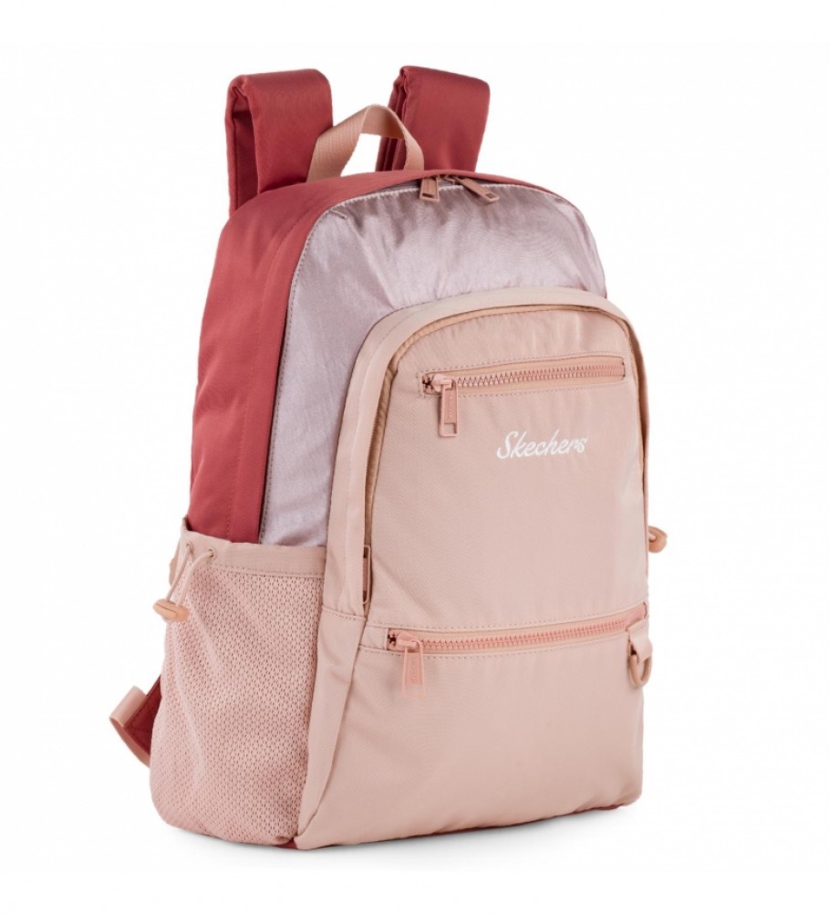Skechers Mochila S985 rosa metalizado -23x40x17 cm-