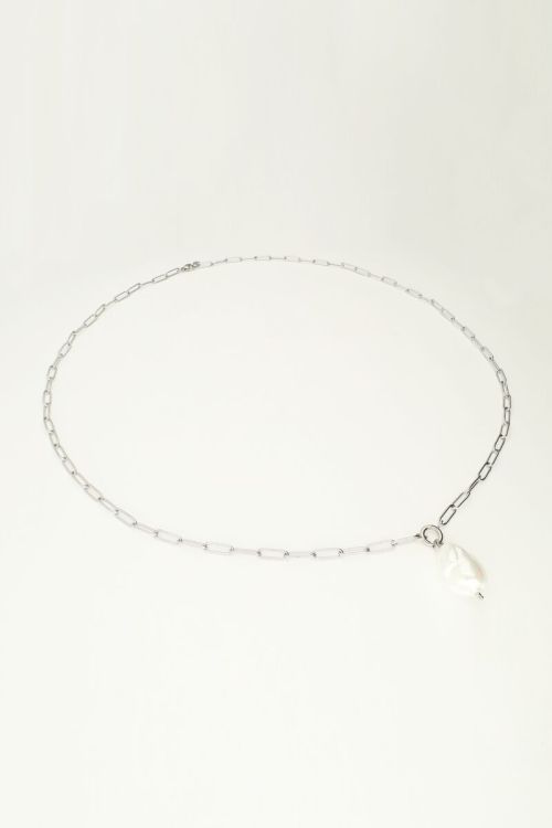 Schakelketting met parel bedel