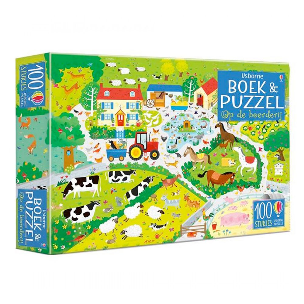 Op de Boerderij Boek en Puzzel