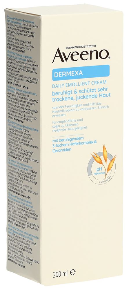 AVEENO Dermexa Emollientien Creme<br>200 ml, Tube, Creme
