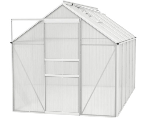 Vitavia Venus 6200 kas, dubbelwandige polycarbonaat panelen, 4 mm dik, 195 x 321 cm, aluminium