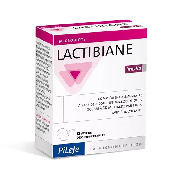 Pileje Lactibiane Imedia 12 sticks orodispersíveis