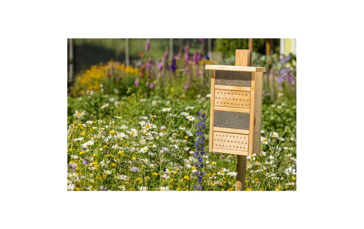 Wildgärtner Freude BienenhausWildbienen-Nisthilfe für eine bessere natürliche Blütenbestäubung