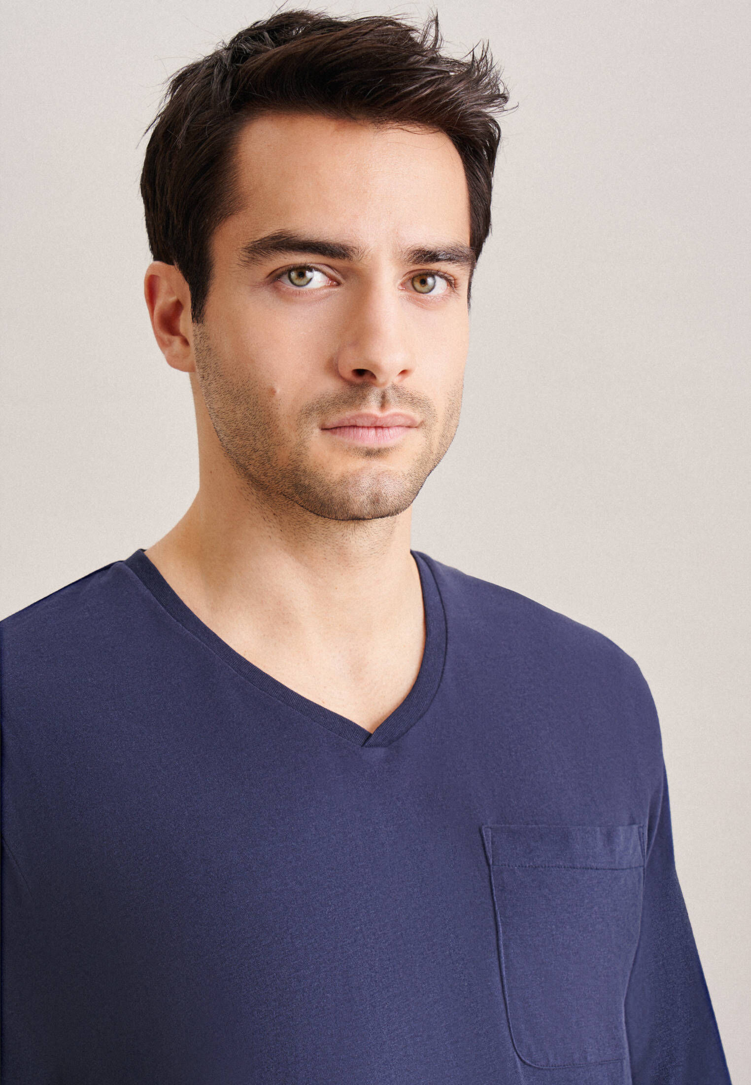 Seidensticker| Herren Pyjama Schwarze Rose