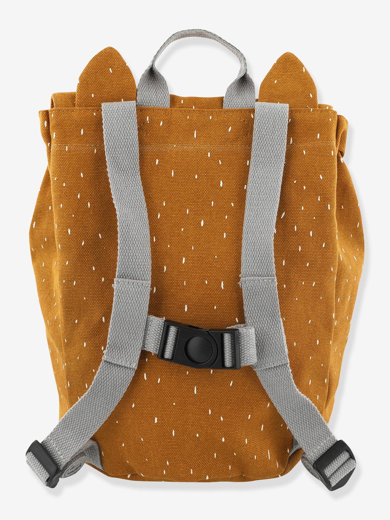Mochila TRIXIE MINI Animal, verde-escura lisa com estampas.