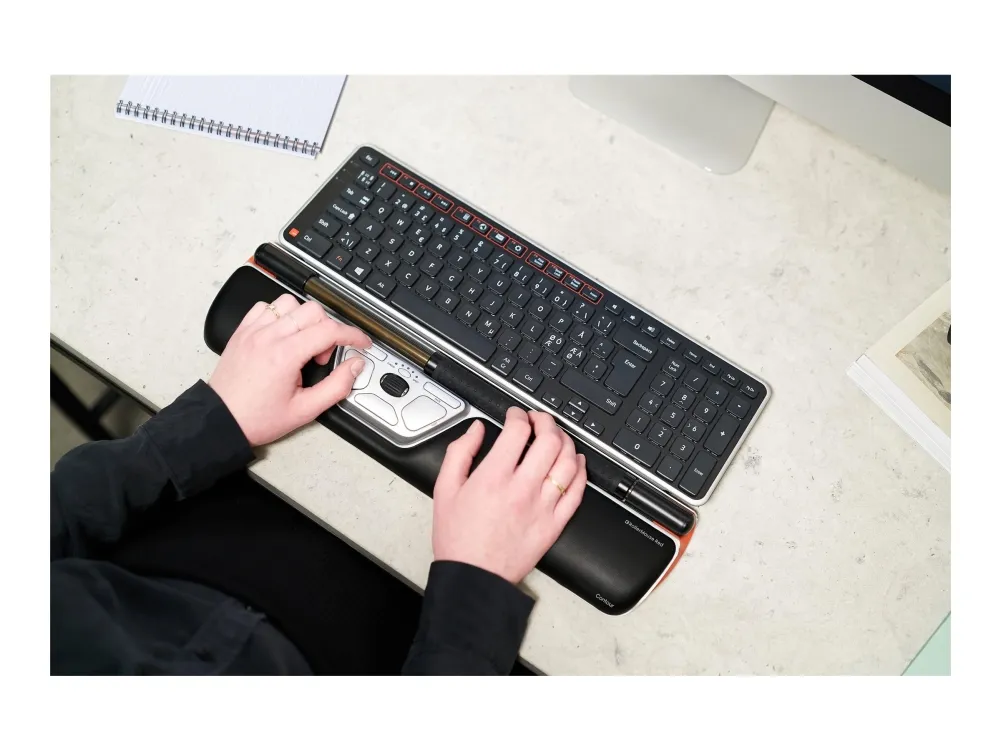 Contour RollerMouse Red - Centreret mus - ergonomisk - 7 knapper - trådløs - Bluetooth