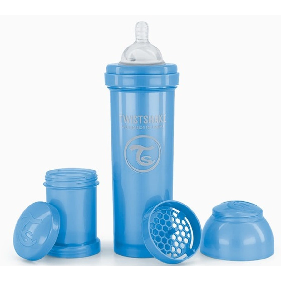 Twistshake Babyflasche Anti-Kolik ab 0 Monate 330 ml, Pearl Blue