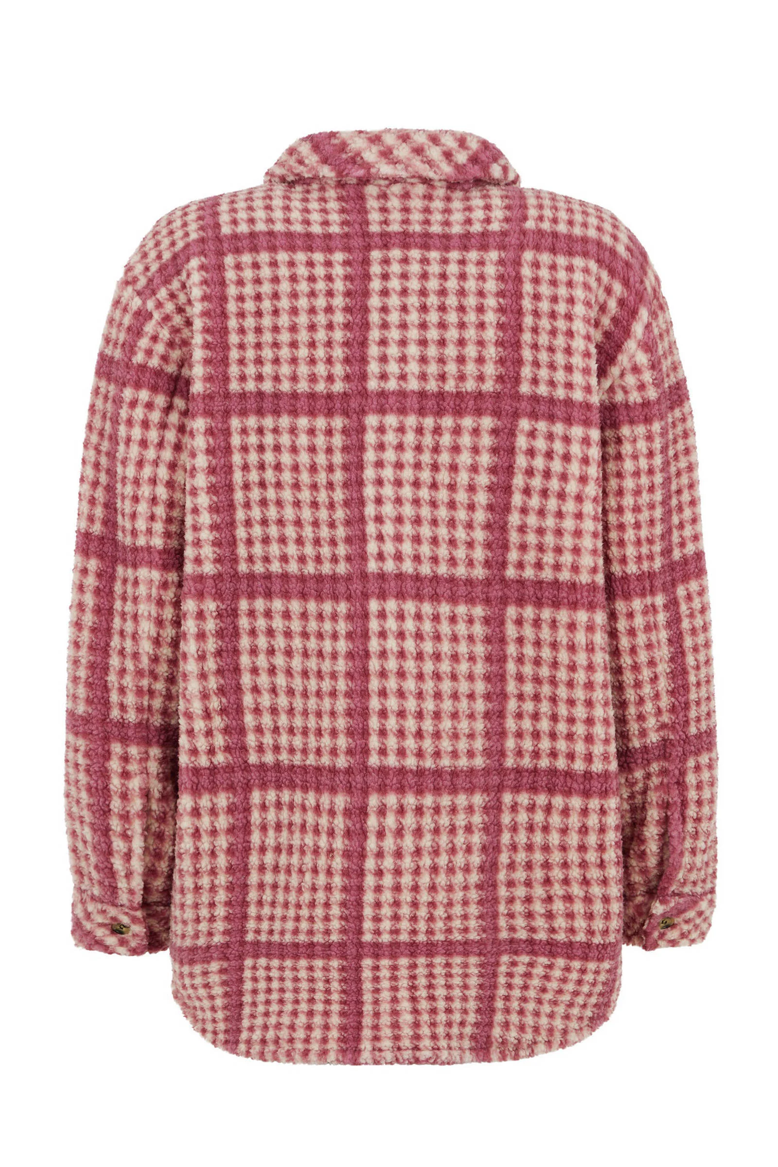 Protest fleece shacket Akino donkerroze