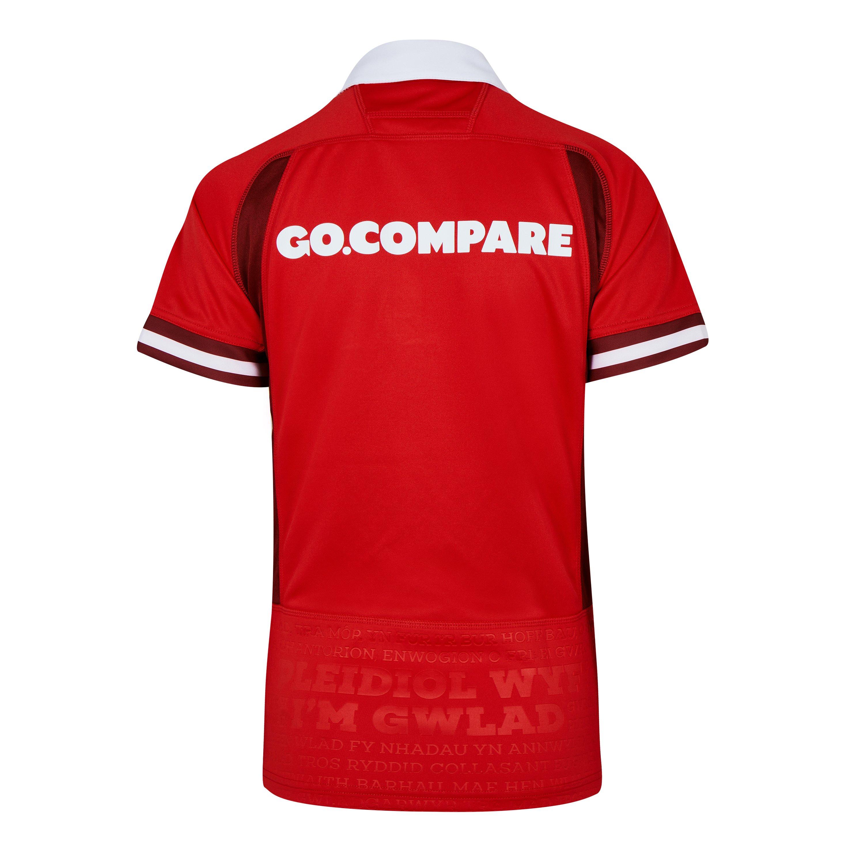 Macron Wales Rugby 6 Nations Home Shirt 2023 Adults