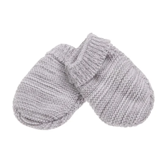 Moufles bio collection Tricot   Gris        Naissance   de               P'tit bisou