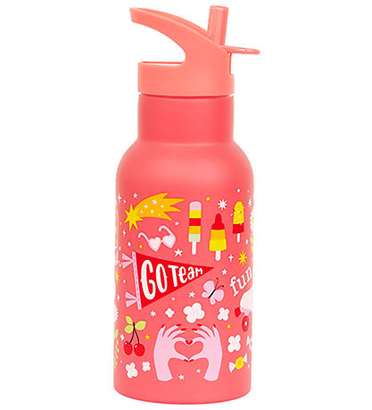 A Little Lovely Company Trinkflasche - 350 ml - Edelstahl - Fu