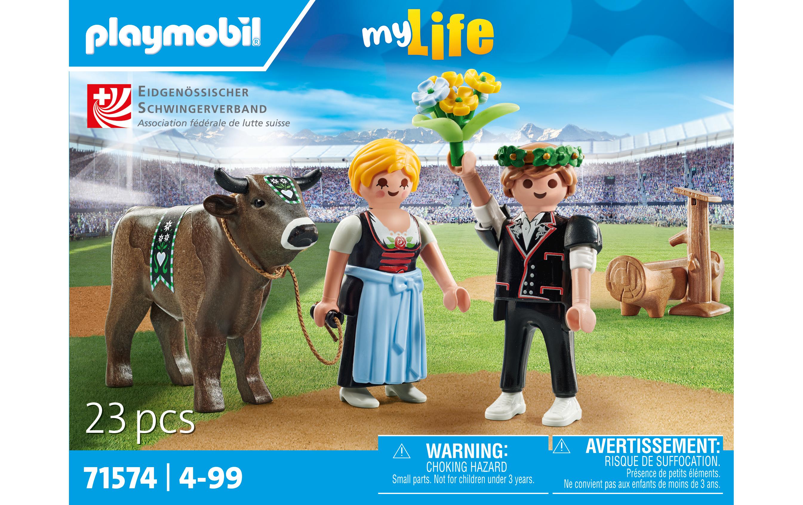 My Life Siegerehrung Schwingerkönig 71574Spielset zum traditionellen Eidgenössischen Kampfsport