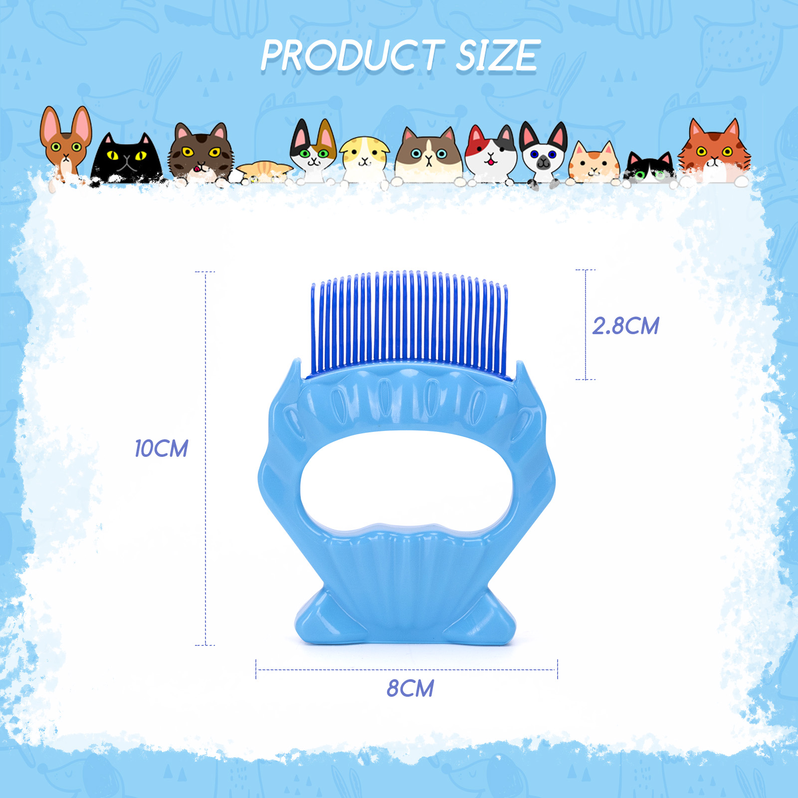 Nobleza - Pentes para Gatos, Escovas para Cães e Gatos, Escova para Cães de Pelo Curto, Pente para Gatos, Escova para Pelos Curtos e Longos de Animais de Estimação, Pente Massageador com Conchas para Cães e Gatos