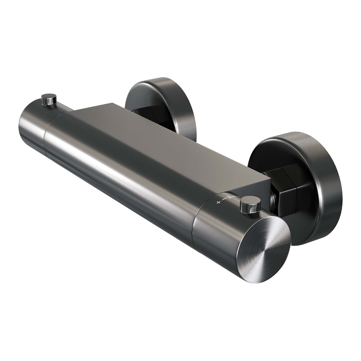 Brauer Gunmetal Edition opbouw douche thermostaatkraan gunmetal geborsteld PVD