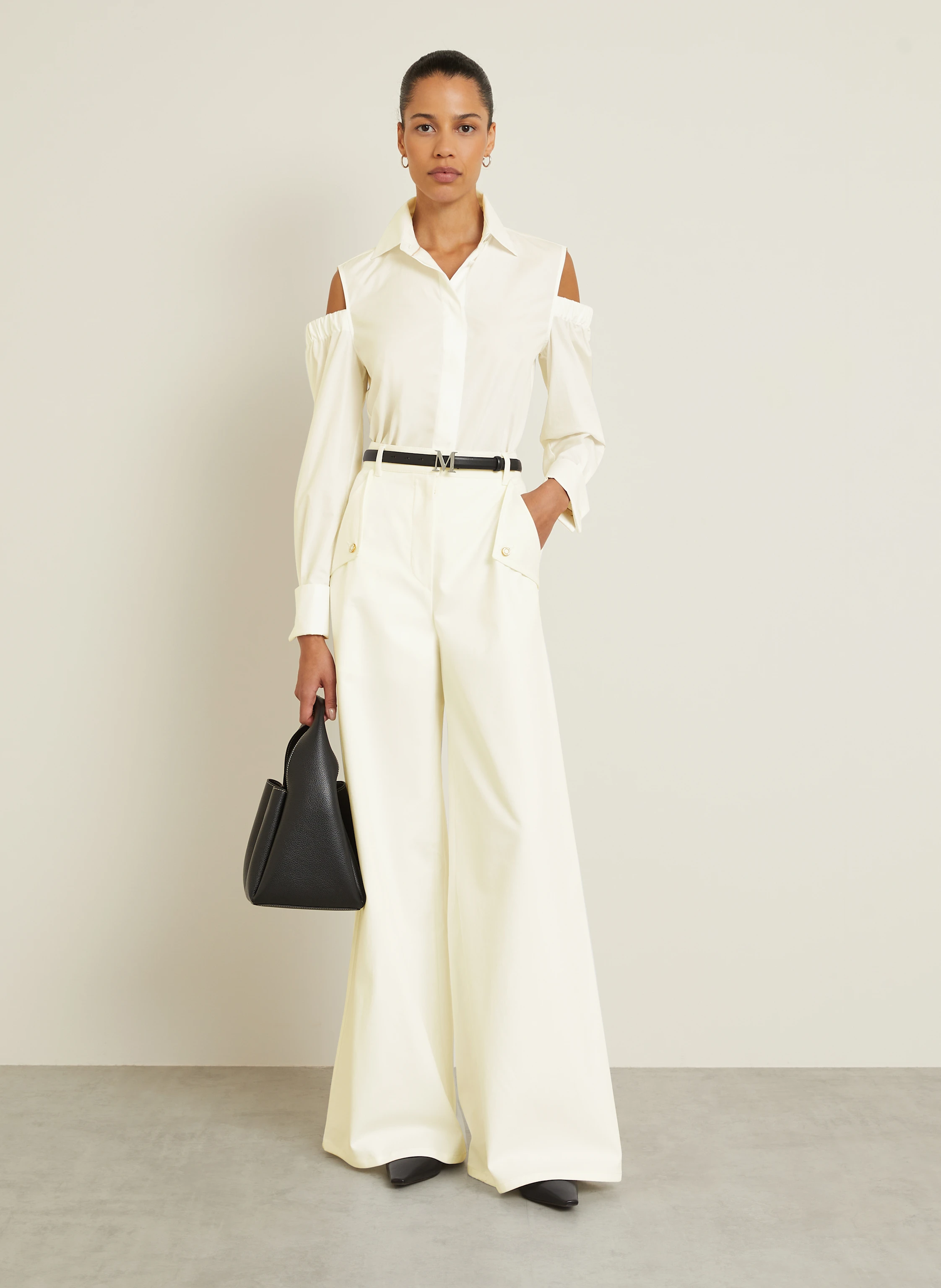 Max Mara Cold-Shoulder-Bluse RAGNI