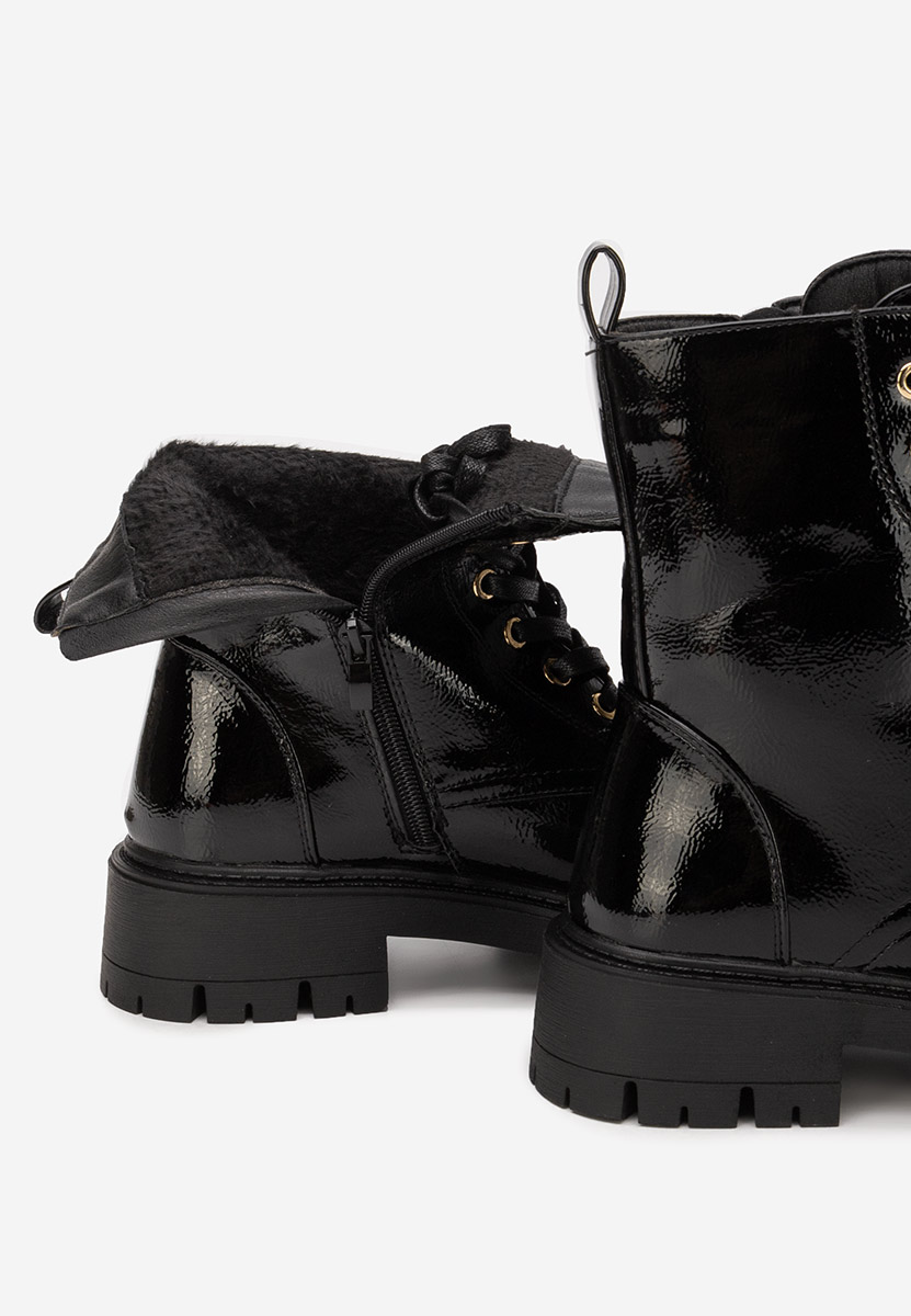 Bottines rangers femme noires Tatiania