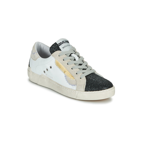 Meline - NKC139 - Blanc / Glitter Noir