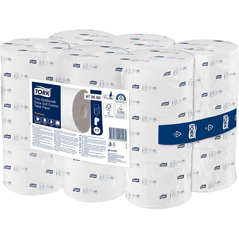 Papier toilette triple épaisseur Tork Premium T7 - 18 rouleaux de 550 feuilles