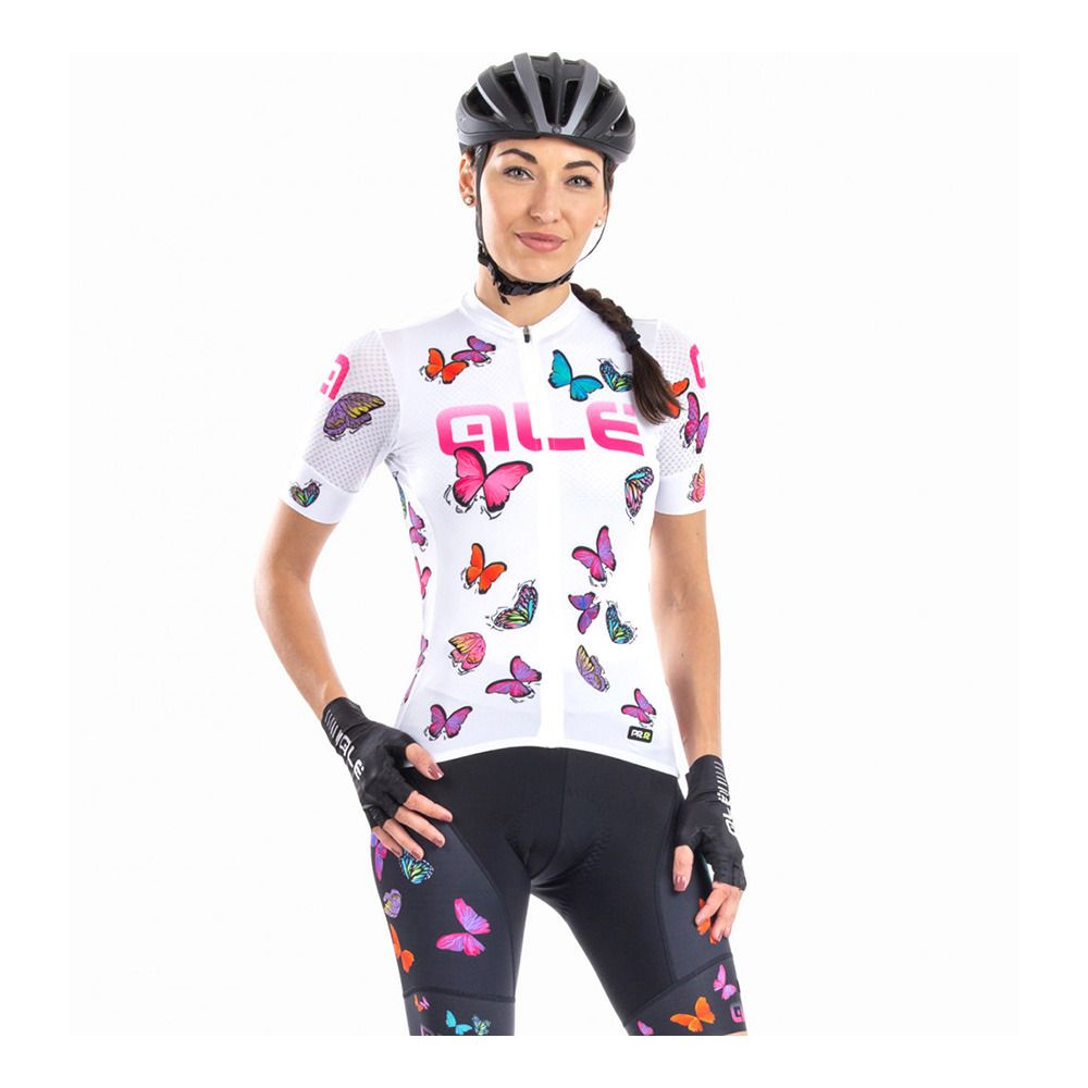 Ale BUTTERFLY - Maillot Femme bianco/white
