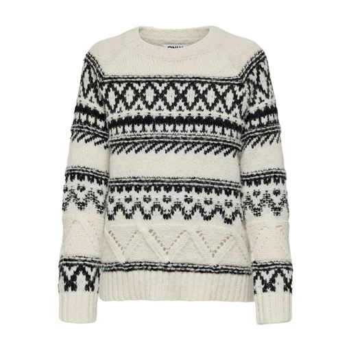 ONLY Shirly Life Striktrøje, Birch, XL