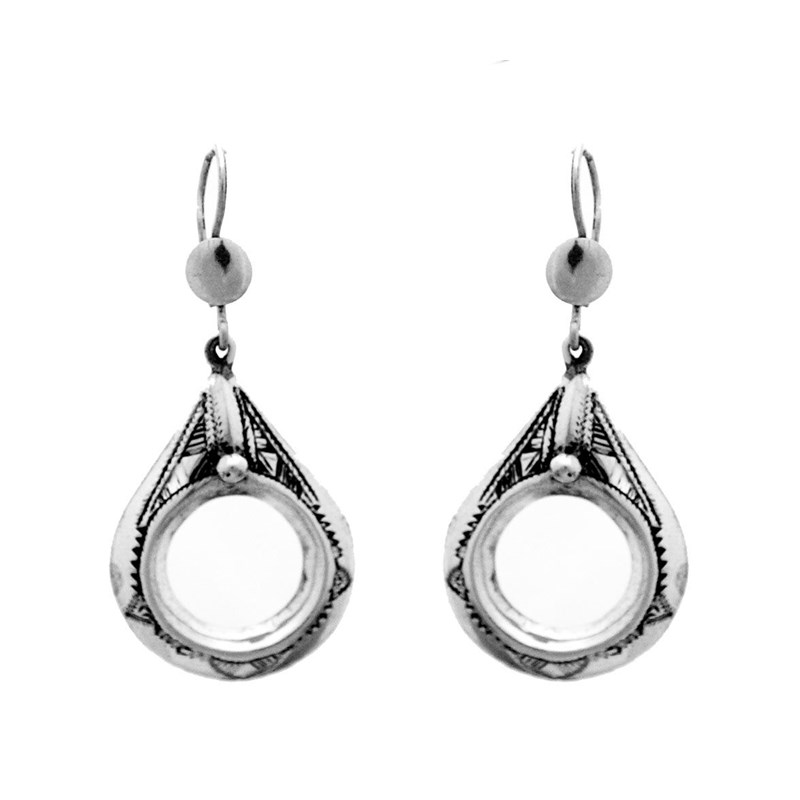 Boucles d'oreille touareg argent