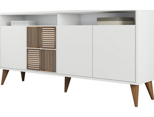 CONCEPT1 - Bahut Milan 160 blanc 160 x 35 x 78cm
