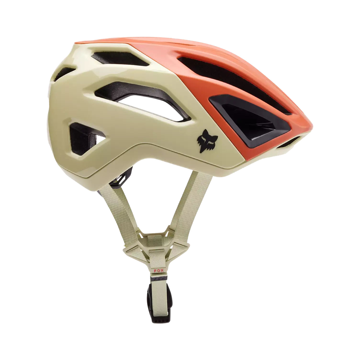 Fox Crossframe Pro Exploration MTB Fietshelm Beige/Oranje