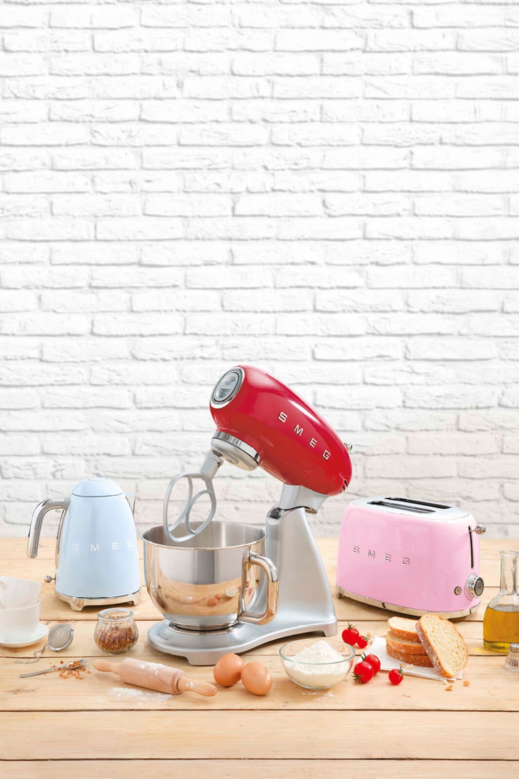 SMEG Wasserkocher 1700 ml Pastellblau