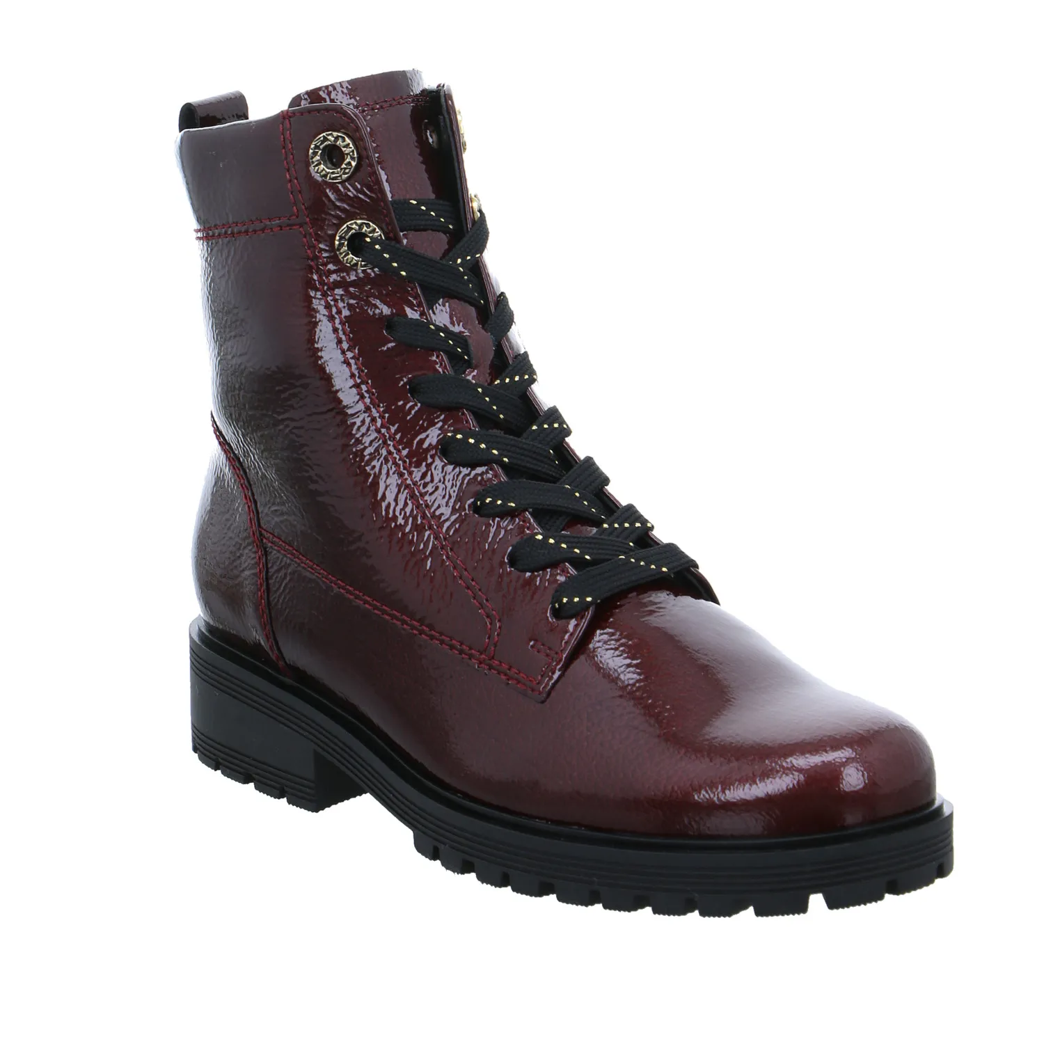 GABOR Boot Bordeau Leder  mit Wechselfussbett