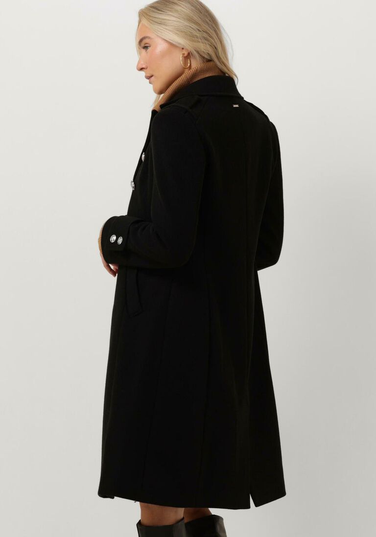 LIU JO zwarte liu jo mantel cappotto lungo